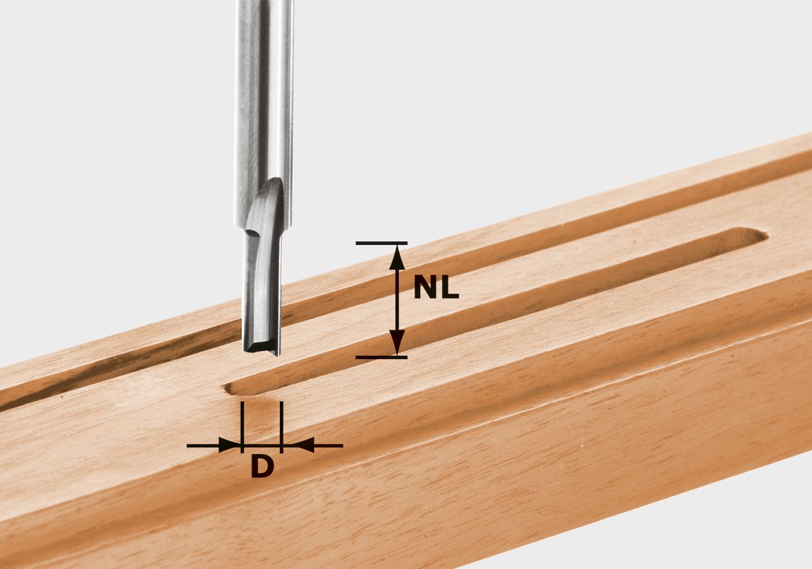 Nutfräser HW S8 D6/14, Holz, Sperrholz, Schnittholz