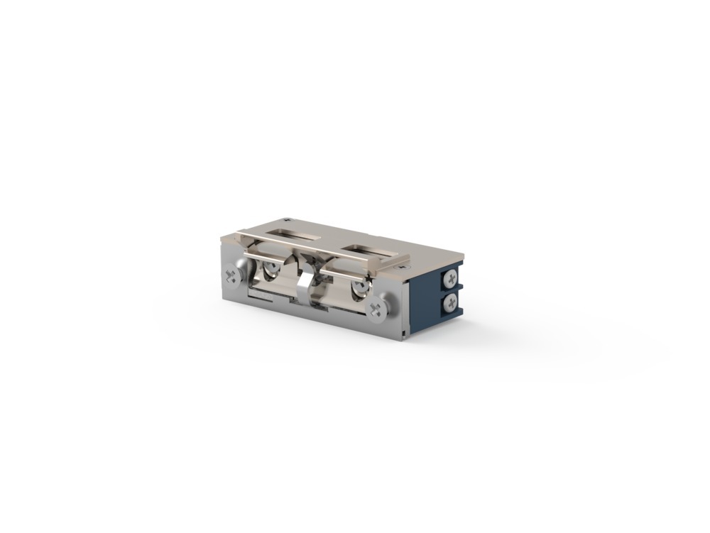 Elektro-Türöffner,mit Arretierung 5U2X21 AC/DC, B 17,4, H 65,5, T 31,4