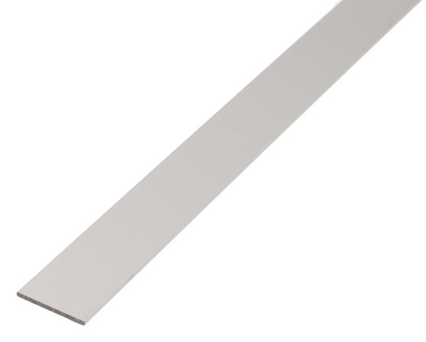 GAH ALBERTS Flachstange, L 1000 mm, Aluminium silberfarbig