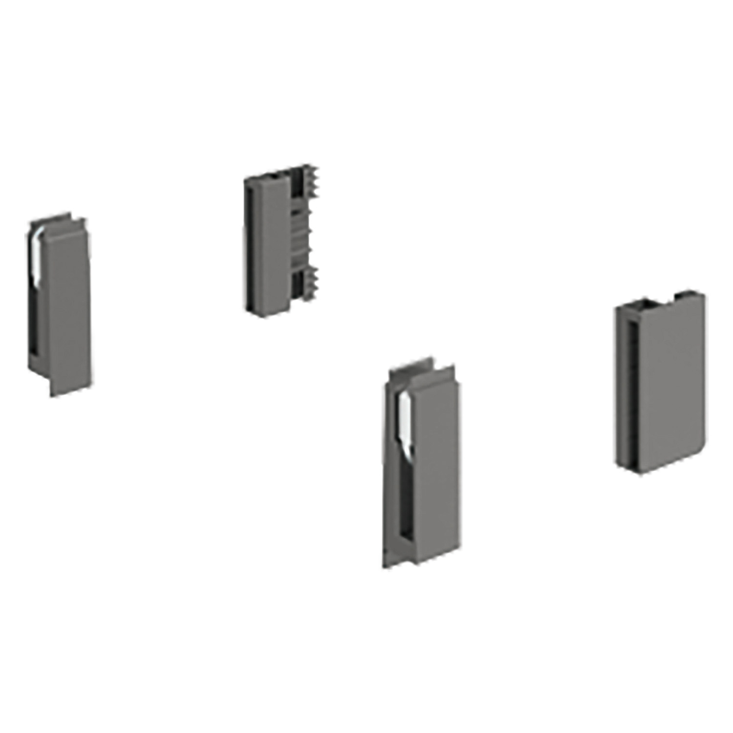 HETTICH TopSide Adapter InnoTech Atira / 144 mm, dunkelgrau
