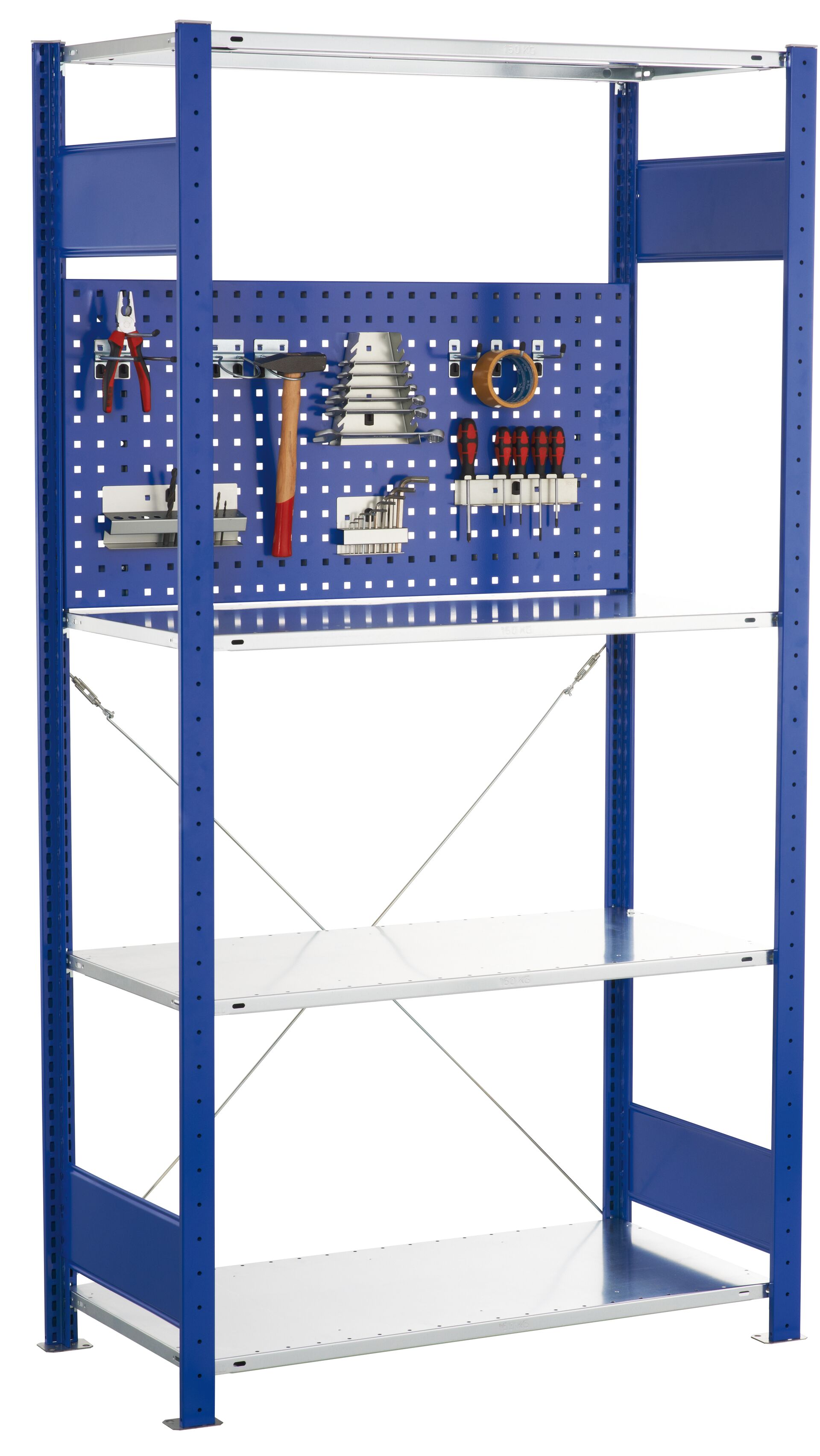 Schulte Lochplatten-Rückwand 500 x 1000 (H x B) RAL 5010 enzianblau