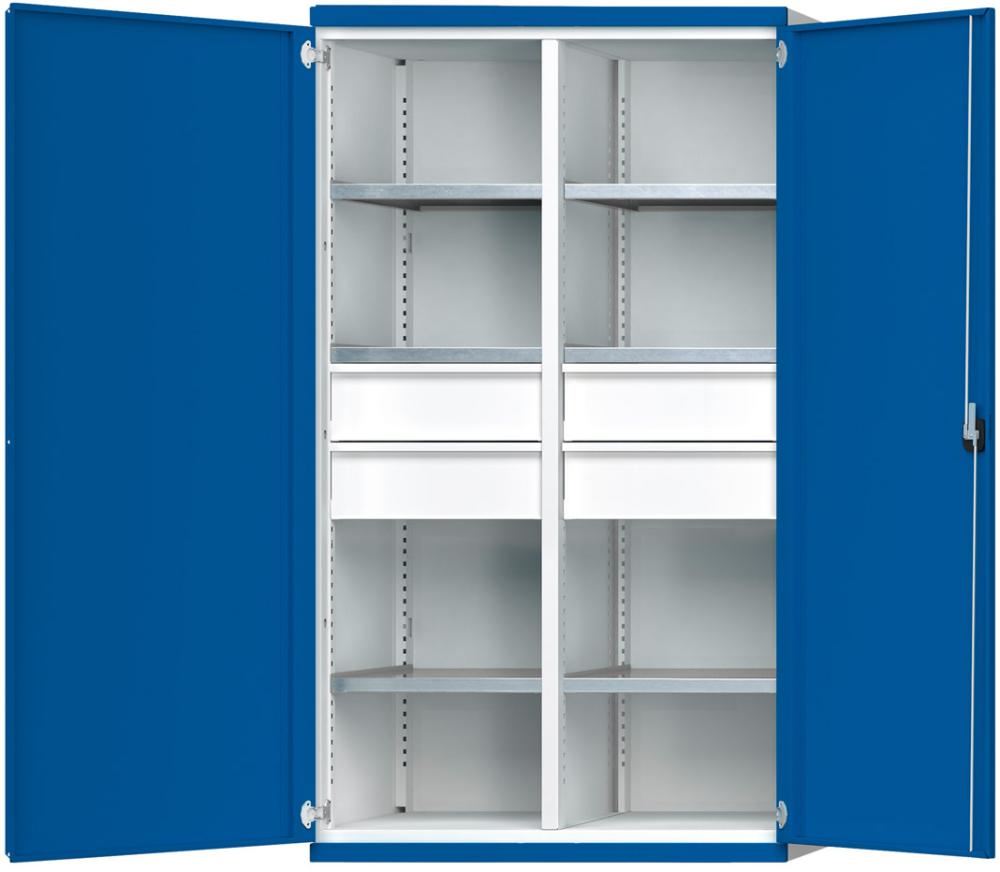 ANKE Schwerlastschrank mit Mittelwand, 4 Schubladen FH 180 mm