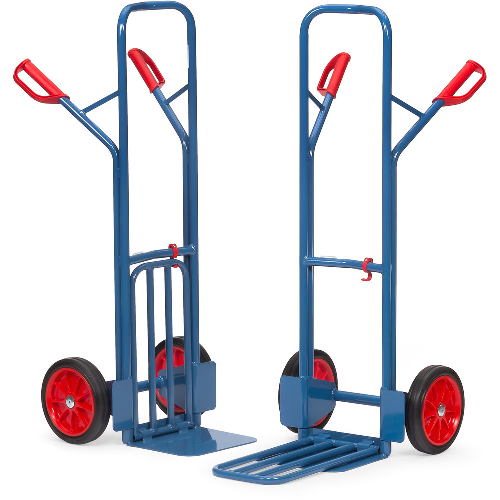 Fetra Paketkarre K1326V 300 kg Vollgummiräder 260x56mm Stahlrohr Klappschaufel