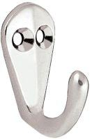 Format Hut- / Mantelhaken Hati" Aluminium poliert 23x38mm"