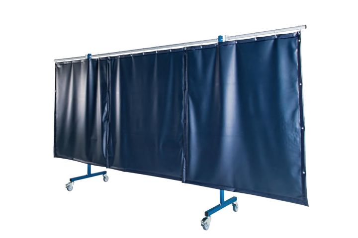 Sinotec Transflex TTO-TTV-SB-T75M Schweißwand 3-teilig 3700mm dunkelgrün matt