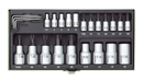 Proxxon TX-Steckschlüssel-Spezialsatz 1/4"+1/2" 24-teilig 23102
