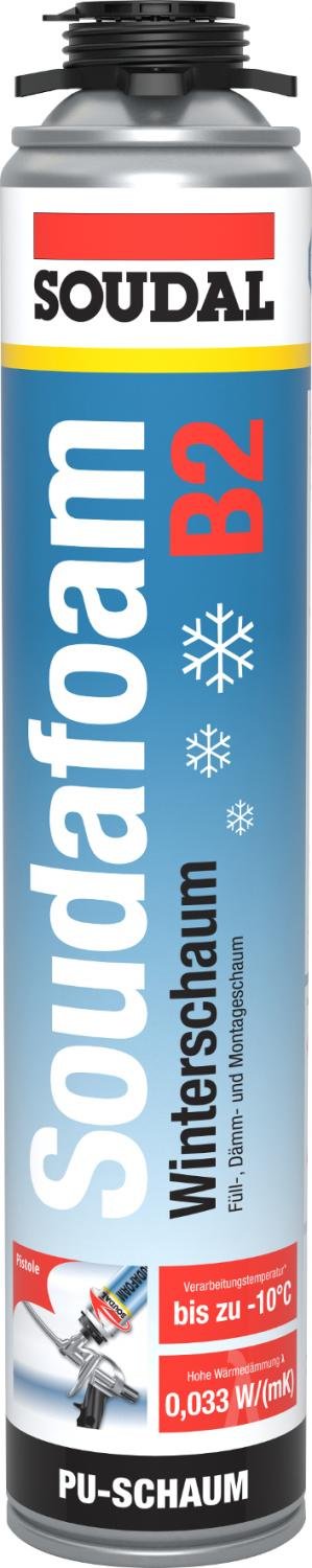Soudal Soudafoam Gun B2 Winterschaum (Pistole) 750ml Champagner
