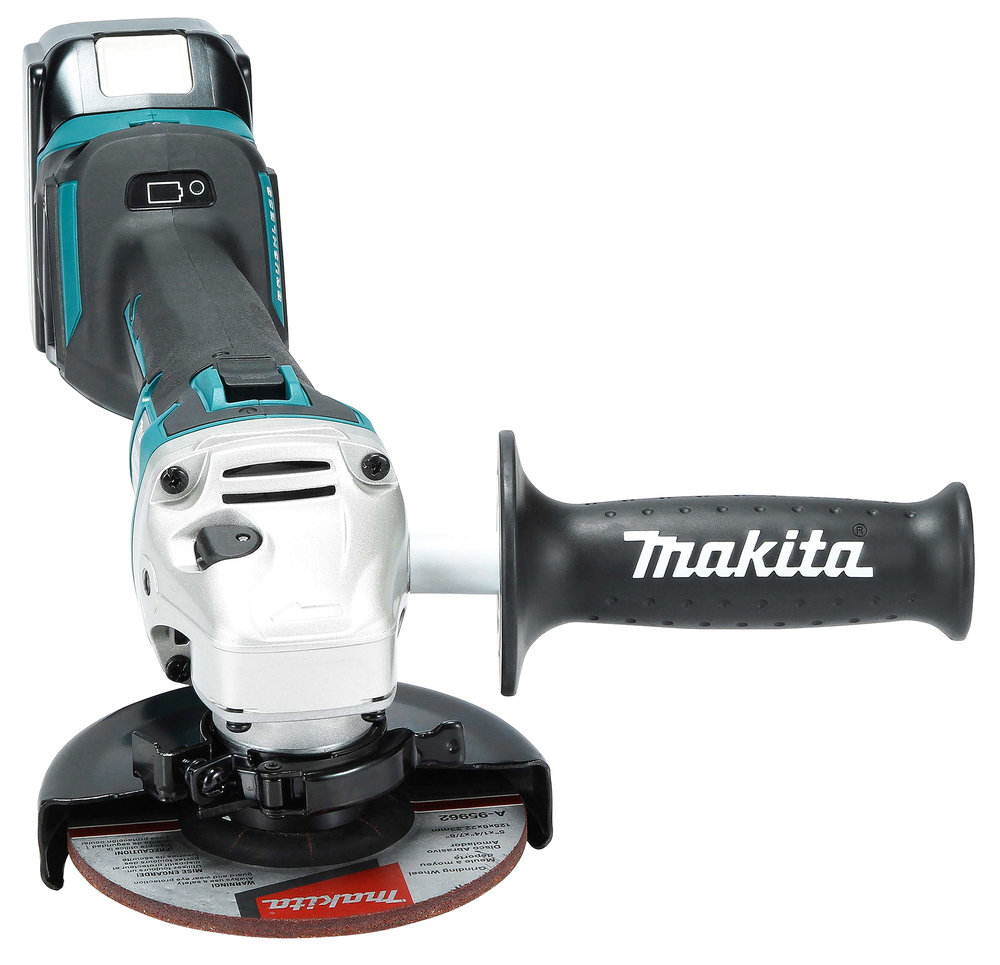 Makita DGA513RTJ Akku-Winkelschleifer 18V 125mm 3000-8500min⁻¹ mit 2x 5.0Ah Akkus