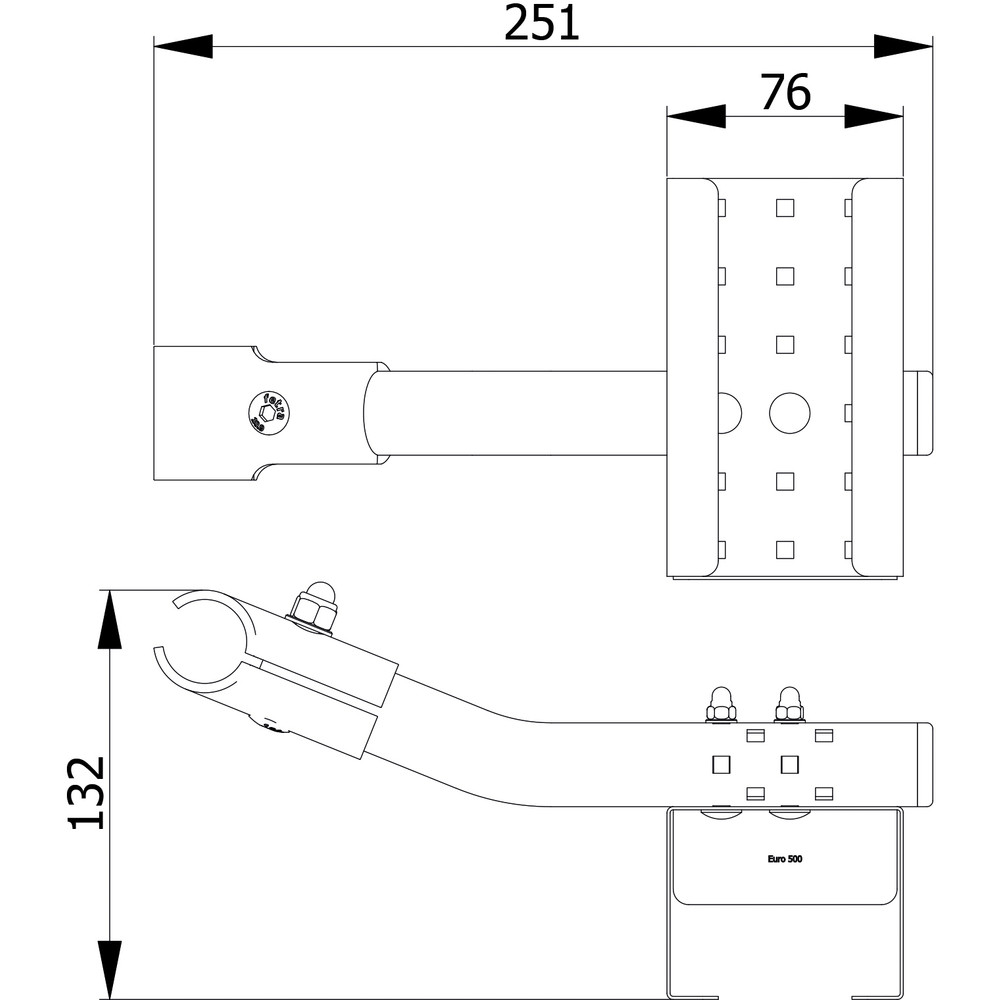 Fetra Flaschenhalterung für Euro-Flaschen 500ml 1393-E0500