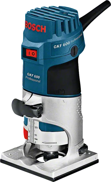 Bosch GKF 600 Handfräse, 600 W kompaktes Holzbearbeitungswerkzeug.