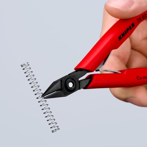 Knipex Elektronik-Seitenschneider 75 02 125 mit Facette 125 mm