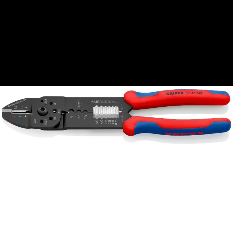 Knipex 97 32 240 Crimpzange für Terminale 240 mm 0,5-6,0 mm²
