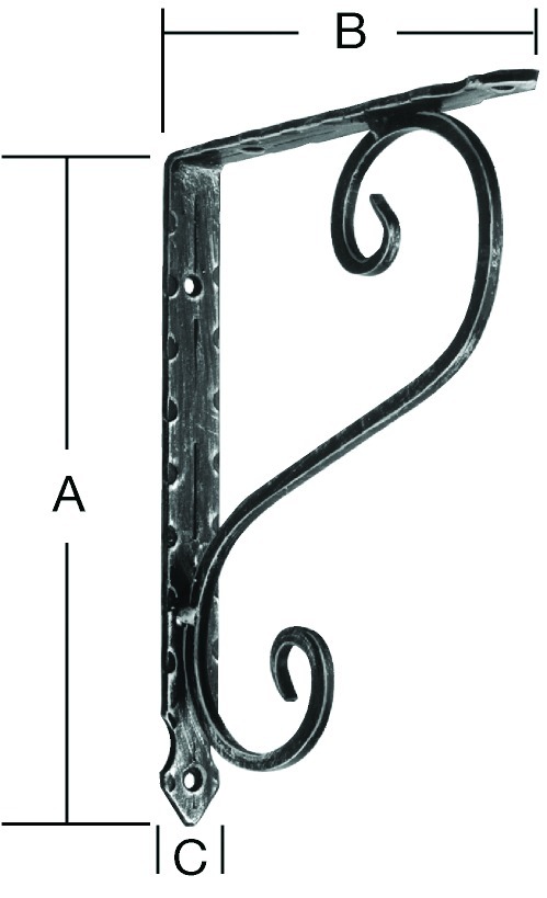 Produktbild Vormann Schmiedeeis.Konsole 200X150 schw.