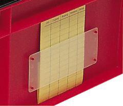 Produktbild LA-KA-PE Etikettentasche für Transport-Stapelkasten DIN A6 LA-KA-PE