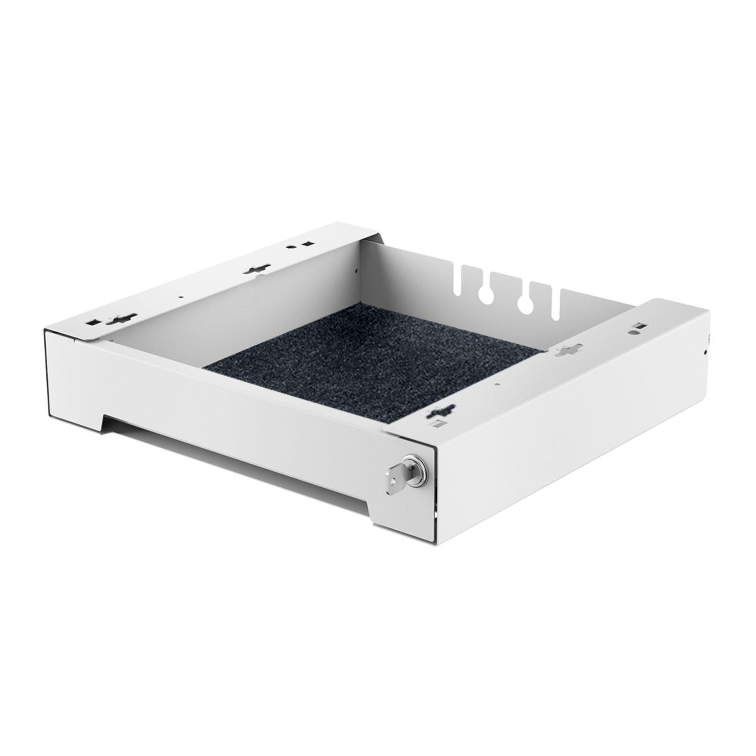 HETTICH SmarTray Stahl 75 mm mit Kassette (Einzelverpackung), weiß