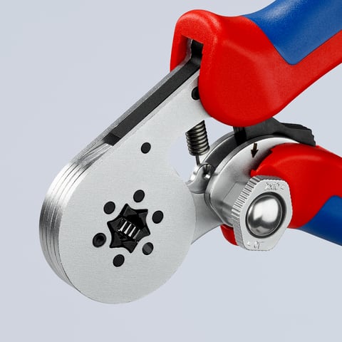 Knipex Crimp-Hebelzange 97 55 14 für Aderendhülsen 0,08-16 mm² Sechskant-Pressung