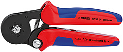 Knipex 97 53 14 SB Selbstnachstellende Presszange für Aderendhülsen 0,08-10 mm²
