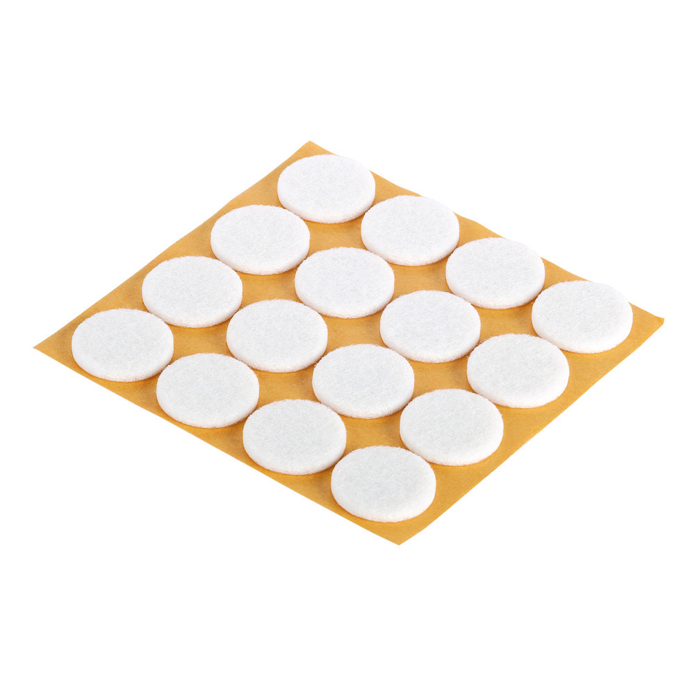 Produktbild Filzgleiter klebend weiß 22mm Inh.16 St.