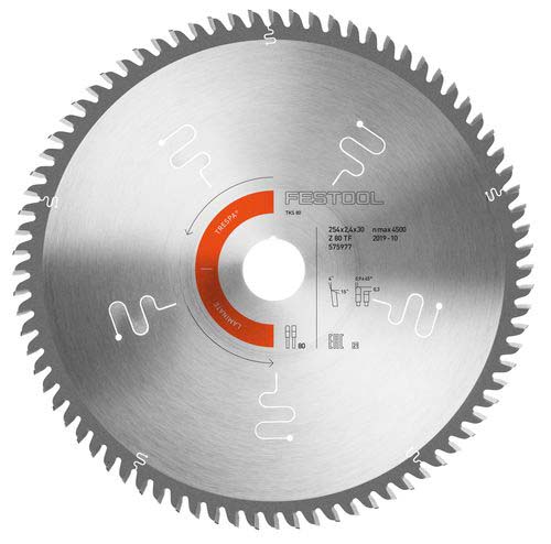 Kreissägeblatt HW 254x2,4x30 TF80 L LAMINATE/HPL
