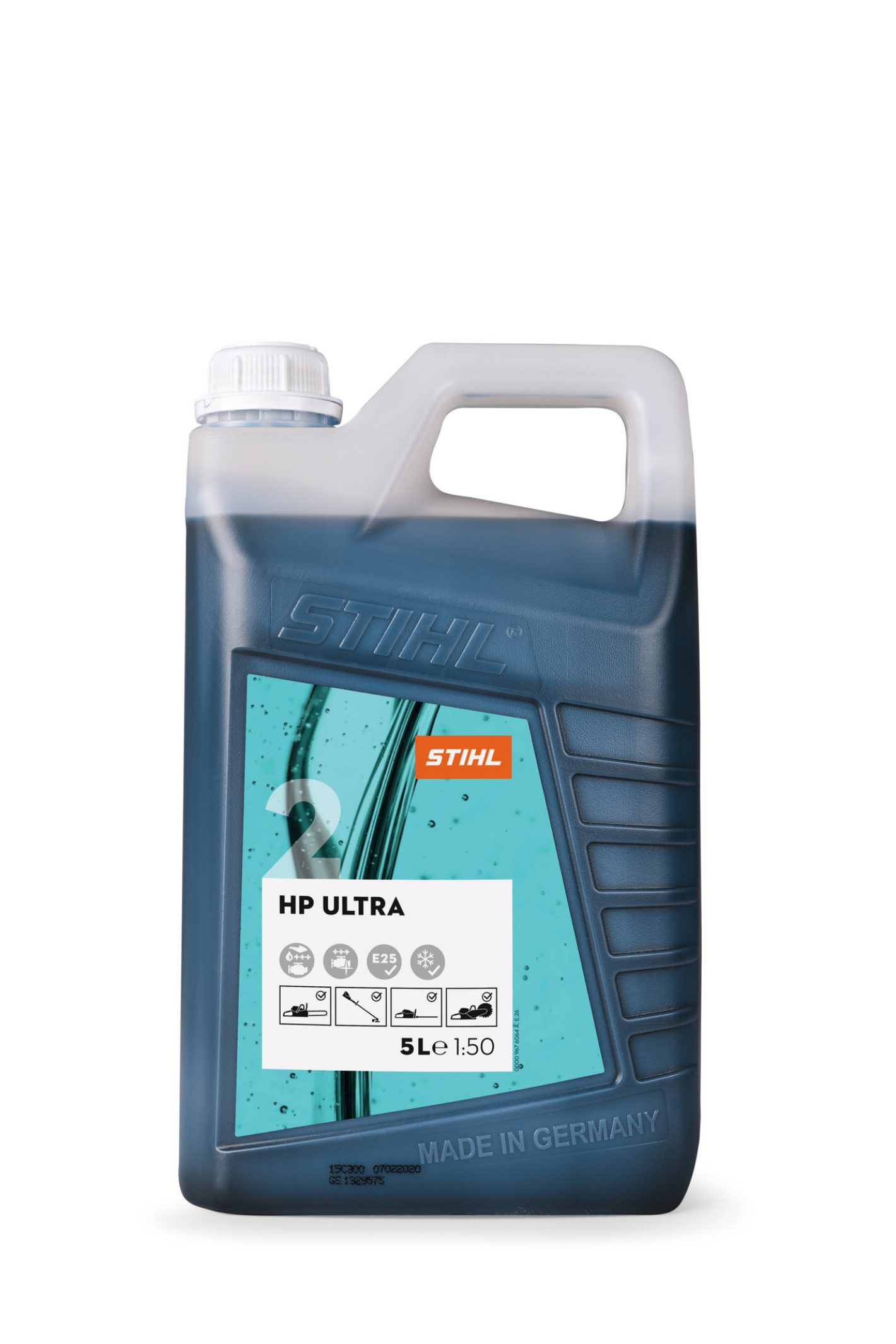 Zweitaktmotorenöl HP Ultra, Zweitaktöl, 5-Liter-Kanister, Mischungsverhältnis 1:50, blau