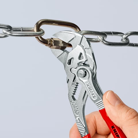 Knipex Zangenschlüssel 86 03 180 verchromt Kunststoff überzogen 180 mm