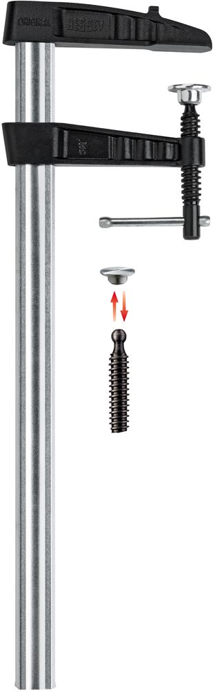 Bessey Temperguss-Schraubknecht mit Knebelgriff TGK-K