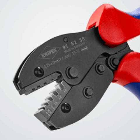 Knipex PreciForce® Crimpzange 97 52 38 für Aderendhülsen 0,25-6 mm²