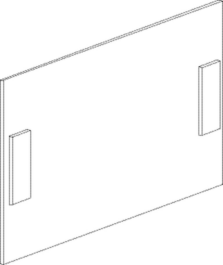 Strichzeichnung/Illustration Objekttür-Blindeins., Patch Fittings IS-BLK, f.Oberlichtbeschl., edelst. poliert