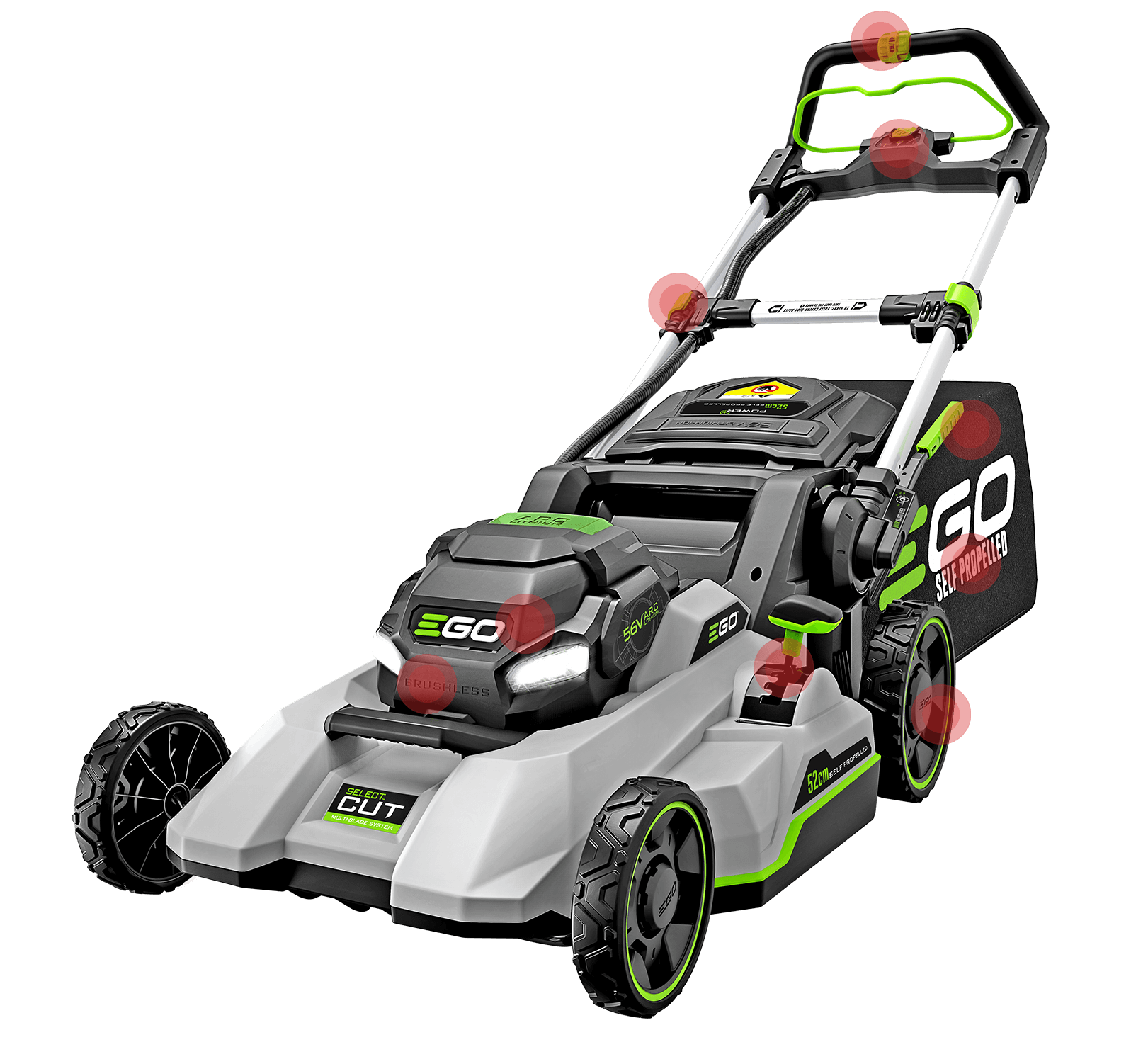 EGO LM1700E Akku-Rasenmäher 42cm mit Radantrieb ohne Akku & Ladegerät