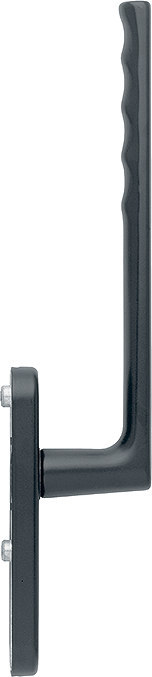HS-Handhebelgarnitur, Hamburg HS-0700/431N-AS, innen, UG,ALU,schwarz matt