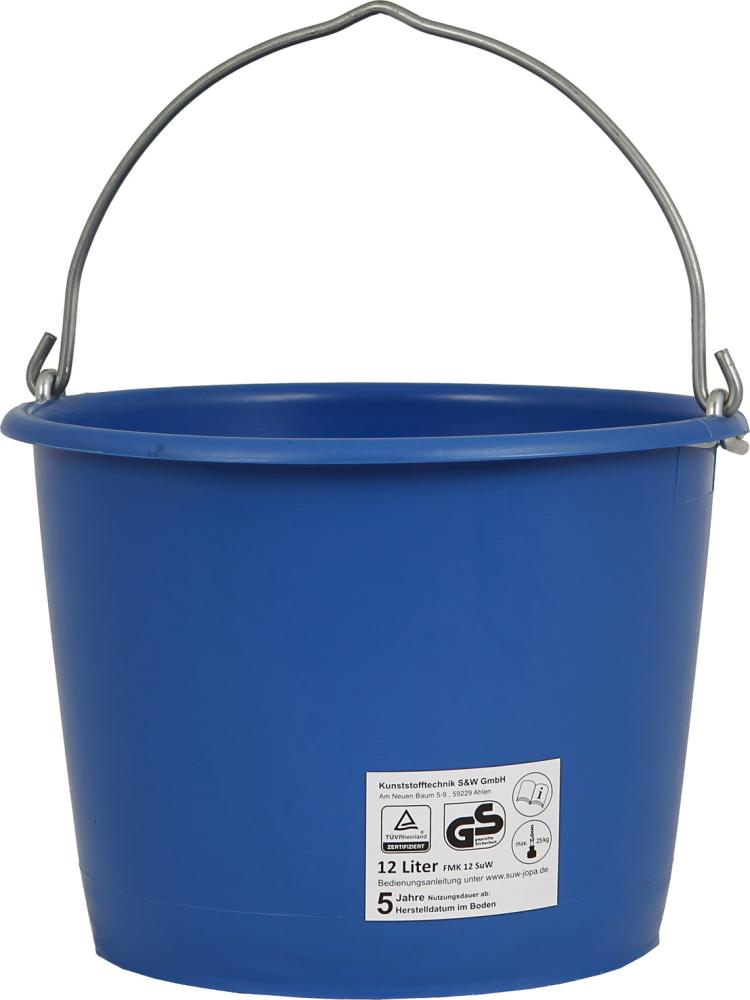 Baueimer 12 L, kranbar blau