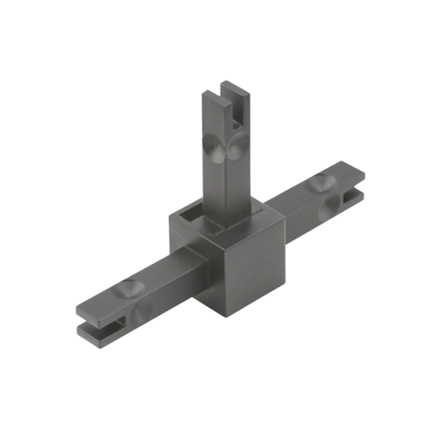 HETTICH Cadro Verbindungsknoten 3-fach 2D Edelstahl Optik