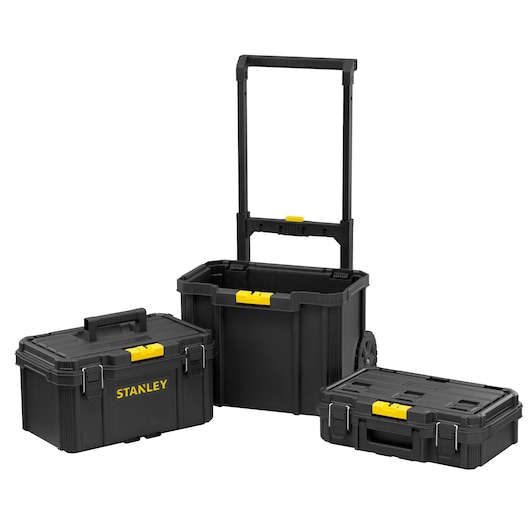 Stanley Quiklink Werkstattwagen STST83319-1 3-teilig 80L 45kg Tragkraft