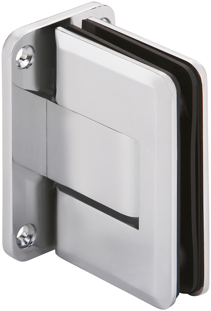 Produktbild HERMAT Glastürband 6856.G-W/PAAR,2tlg,rund,8-12mm matt vernickelt