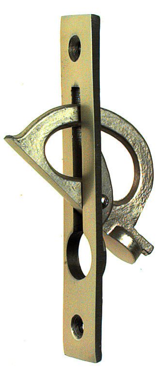 ZT-Schiebetürgriff, ohne Lochung, oval,L 120mm,B 22mm, silberfarbig, eloxiert