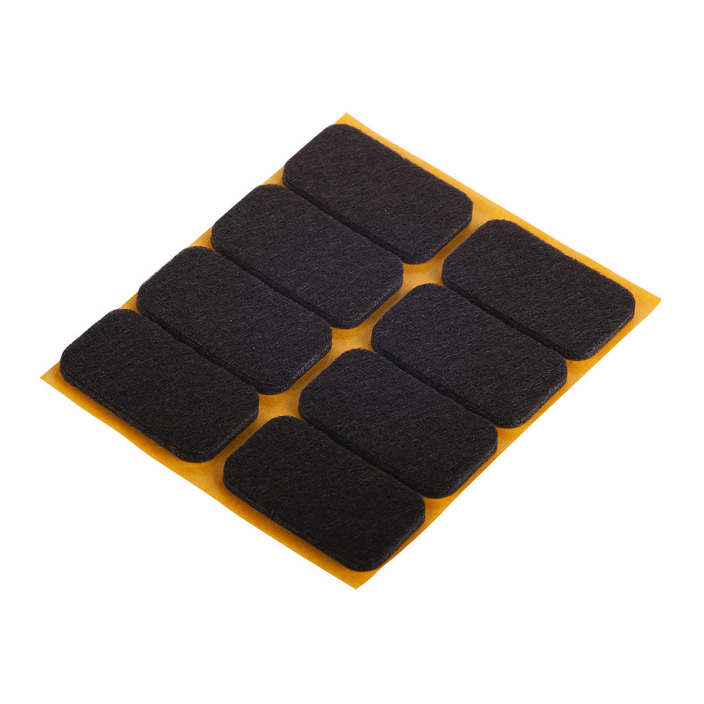 Produktbild Filzgleiter klebend braun 22x36mm Inh.8 St.