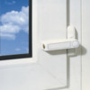 Abus Fenster-Zusatzschloss 2410 W AL0125 weiß gleichschließend