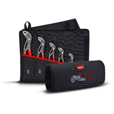 Knipex Cobra®-Set 5-teilig 00 19 55 S5 Wasserpumpenzangen-Set 125-300 mm Rolltasche
