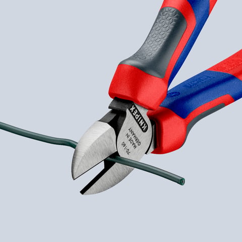 Knipex Seitenschneider 70 02 160 160mm Präzisionsschneiden Comfort-Griffe Vanadin-Elektrostahl