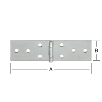 Vormann Tischband Breit 140x34mm Stahl verzinkt