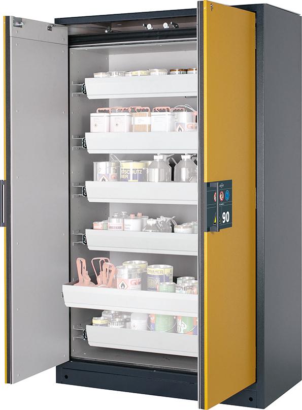 asecos Gefahrstoffschr. Q-Clas90B1200mm,6VA