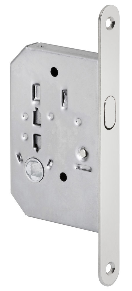 Produktbild HERMAT Schiebetürschloss 3656,mit Zirkelriegel,WC,D50,F16x160rd,vern.