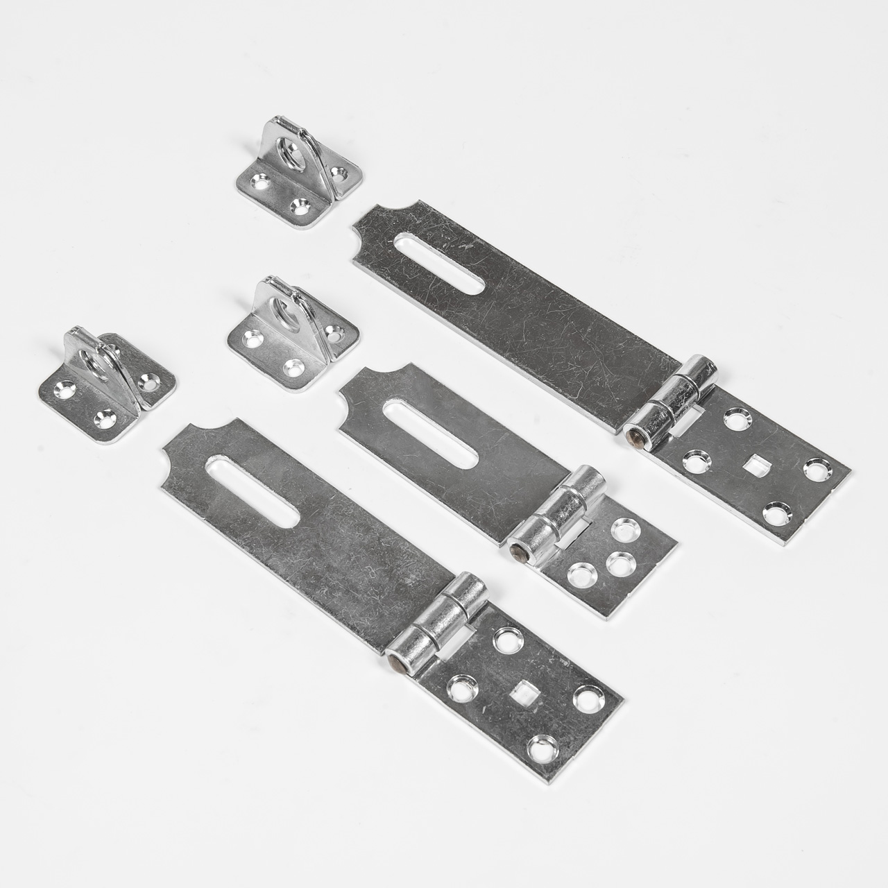 Vormann Überfalle 125x35mm mit Ösenplatte blau verzinkt