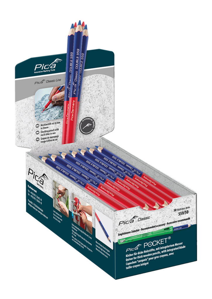 Pica Classic Doppel-Markierstift rot & blau 559 17,5cm