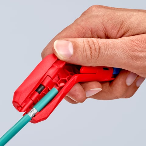 Knipex ErgoStrip® Universal-Abmantelungswerkzeug 16 95 01 SB für Rechtshänder