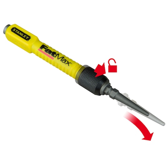 Stanley FatMax Nageltreiber 1-58-501 2-in-1 mit Bithalter