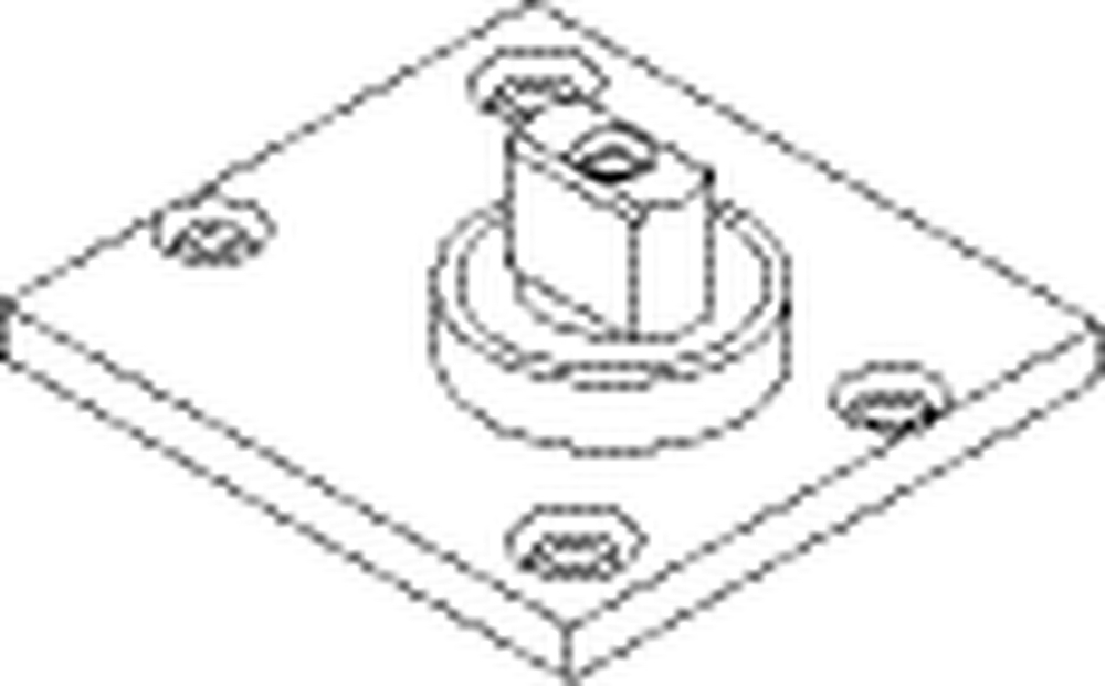 Strichzeichnung/Illustration GEZE Drehlager TS 137 B,silberfarbig