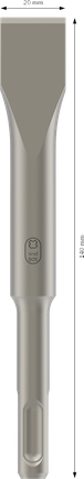 Plochý sekáč Bosch PRO SDS plus-4C 20x140 mm.
