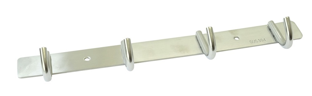 Produktbild Format Hakenkeiste mit 5 Haken "Sete" Edelstahl 53x341mm