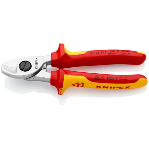 Knipex Kabelschere 95 16 165 VDE-geprüft 165mm isoliert